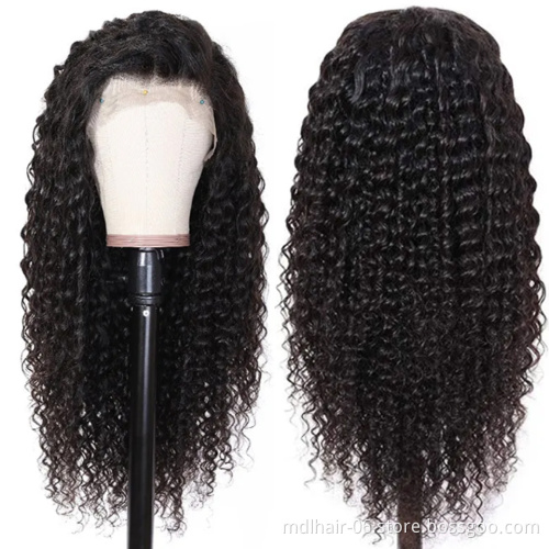 Wholesale Mink Lace Front Wig Vendor Unprocessed Peruvian Hair Virgin Cuticle Aligned Human Hair 360 Lace Frontal Wig Water Wave